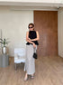 Women Chic Peplum Tops With A-Line Skirts Sets